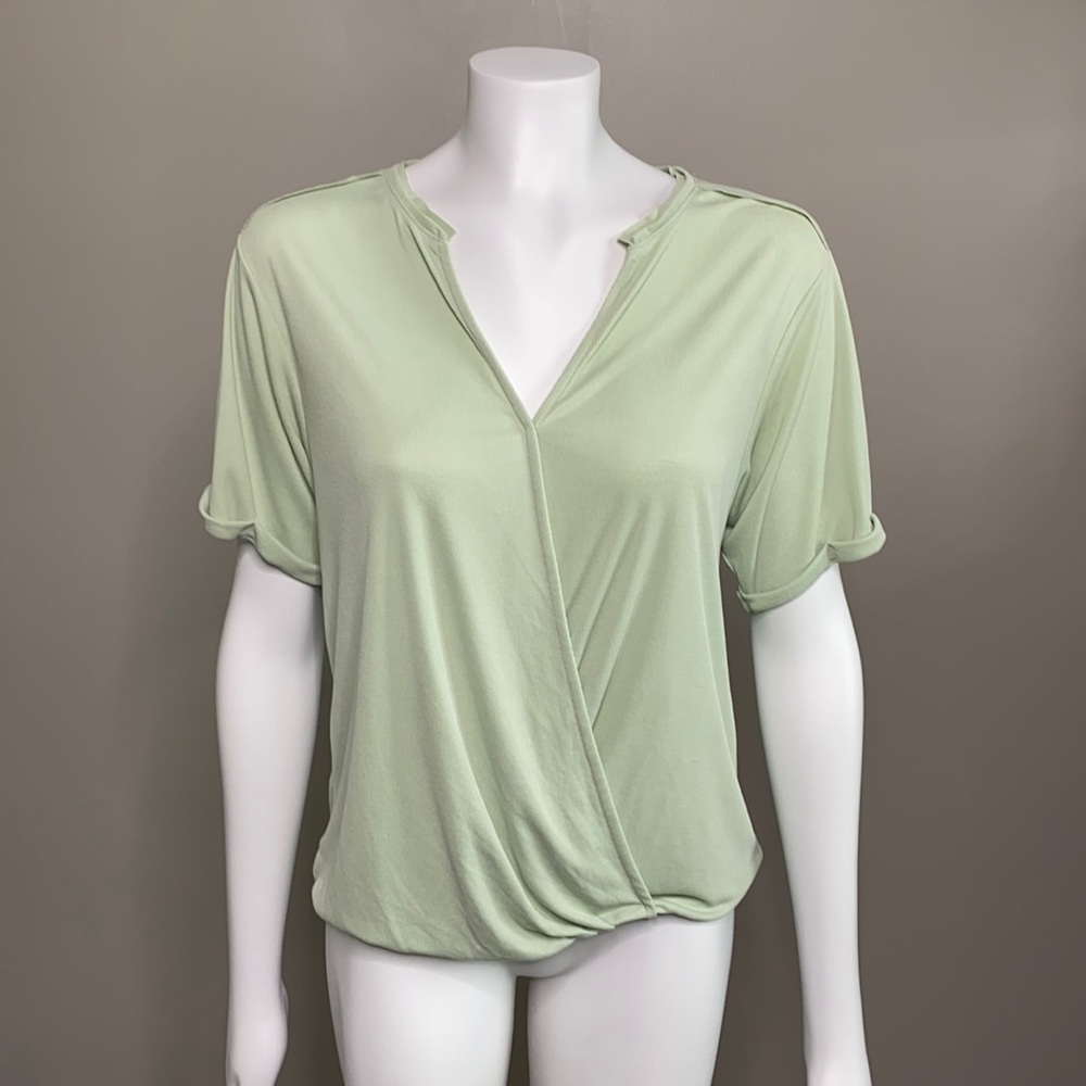 Saturday Sunday by Anthropologie Faux Wrap Top